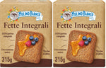 Mulino Bianco Fette Biscottate Integrali, Spesse, Croccanti e Friabili, Senza Olio di Palma, Colazione Ricca di Fibre e Gusto, 315 g (Confezione da 2)