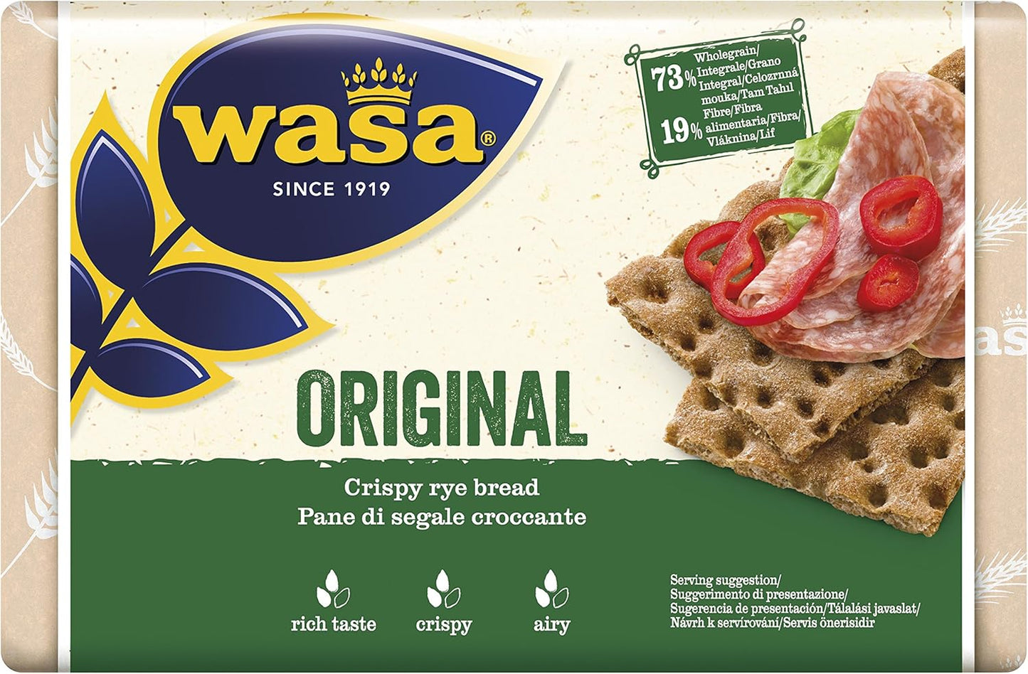 Wasa - Cracker Original - 12 confezioni da 275 g [3.3kg]