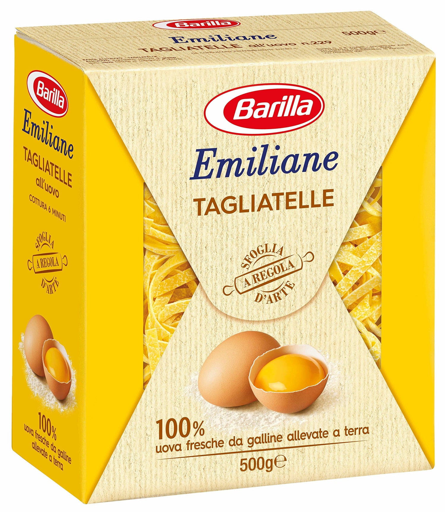 Barilla - Emiliane - Tagliatelle All'Uovo - 12 confezioni da 500 g [6kg]