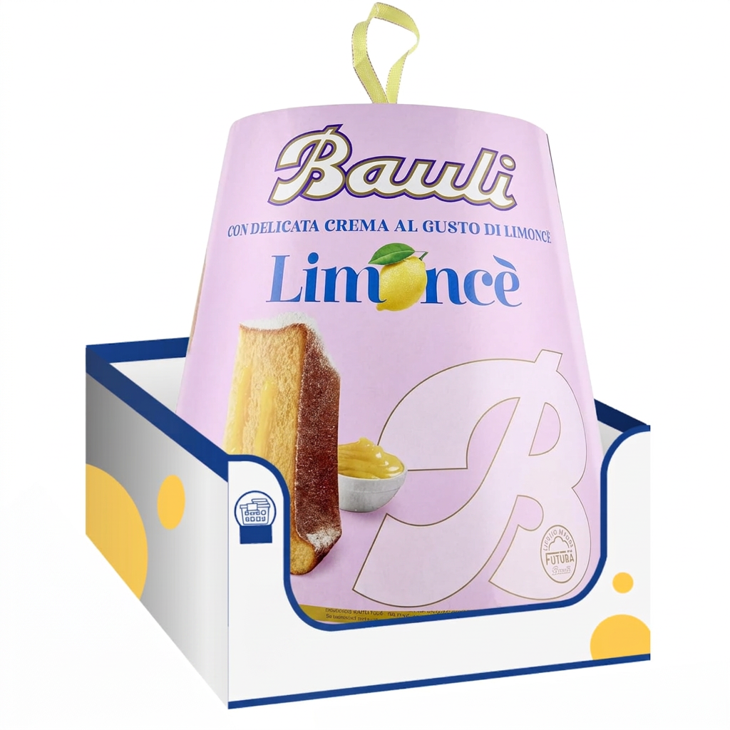 Bauli Pandoro Limoncé – Farcito con Crema al Limone– 750g (1 pezzi)