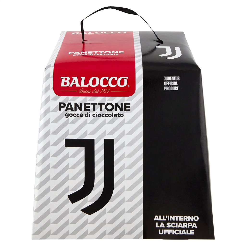 Balocco Panettone con gocce di cioccolato Juventus 500g