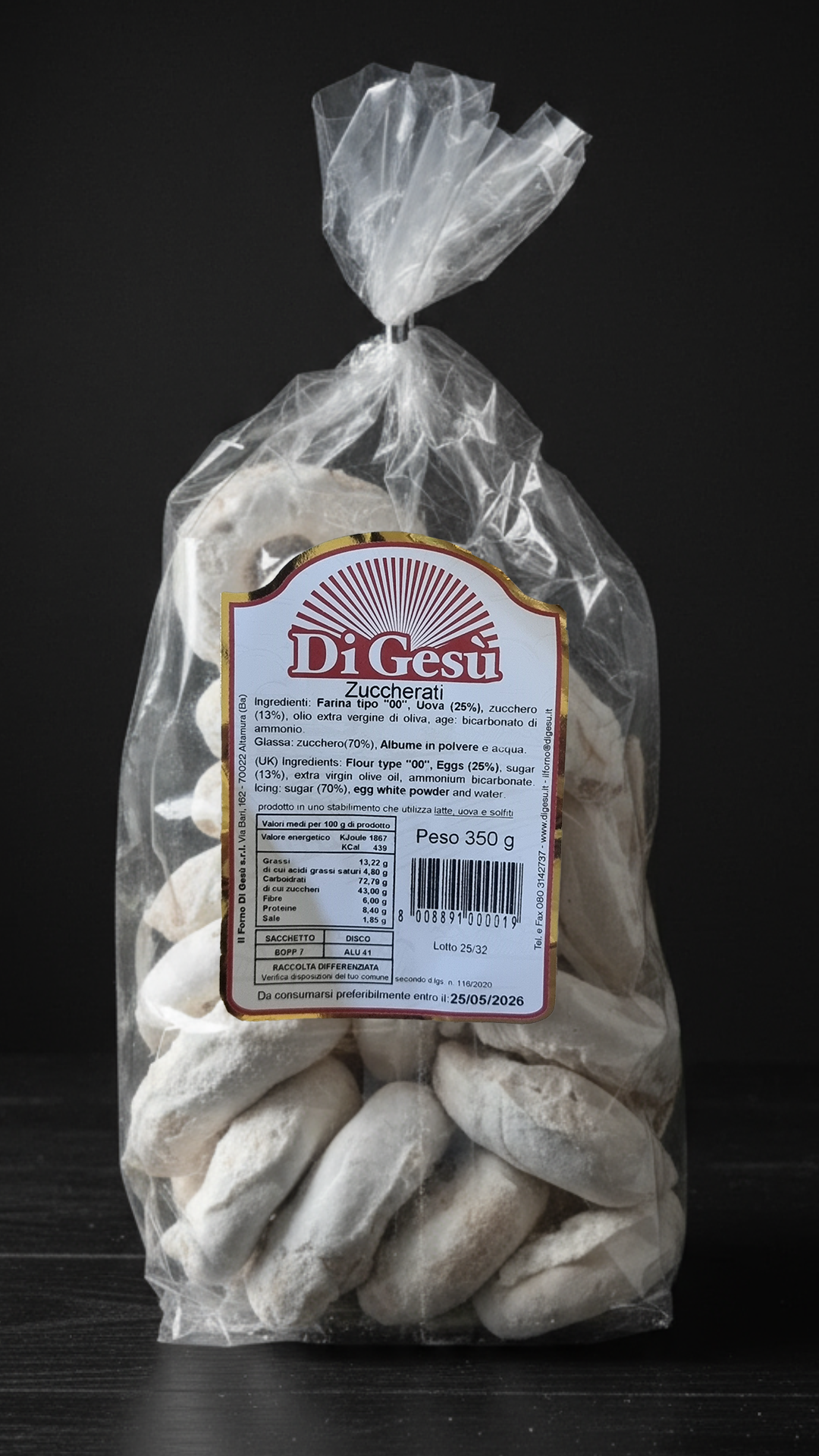 Confezione Cesto Raspada prodotti caserecci di Puglia