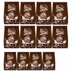 12X Pan di Stelle Biscotti Frollini con Cacao, Cioccolato e Latte Fresco Italiano, Colazione Ricca di Gusto, 700 g
