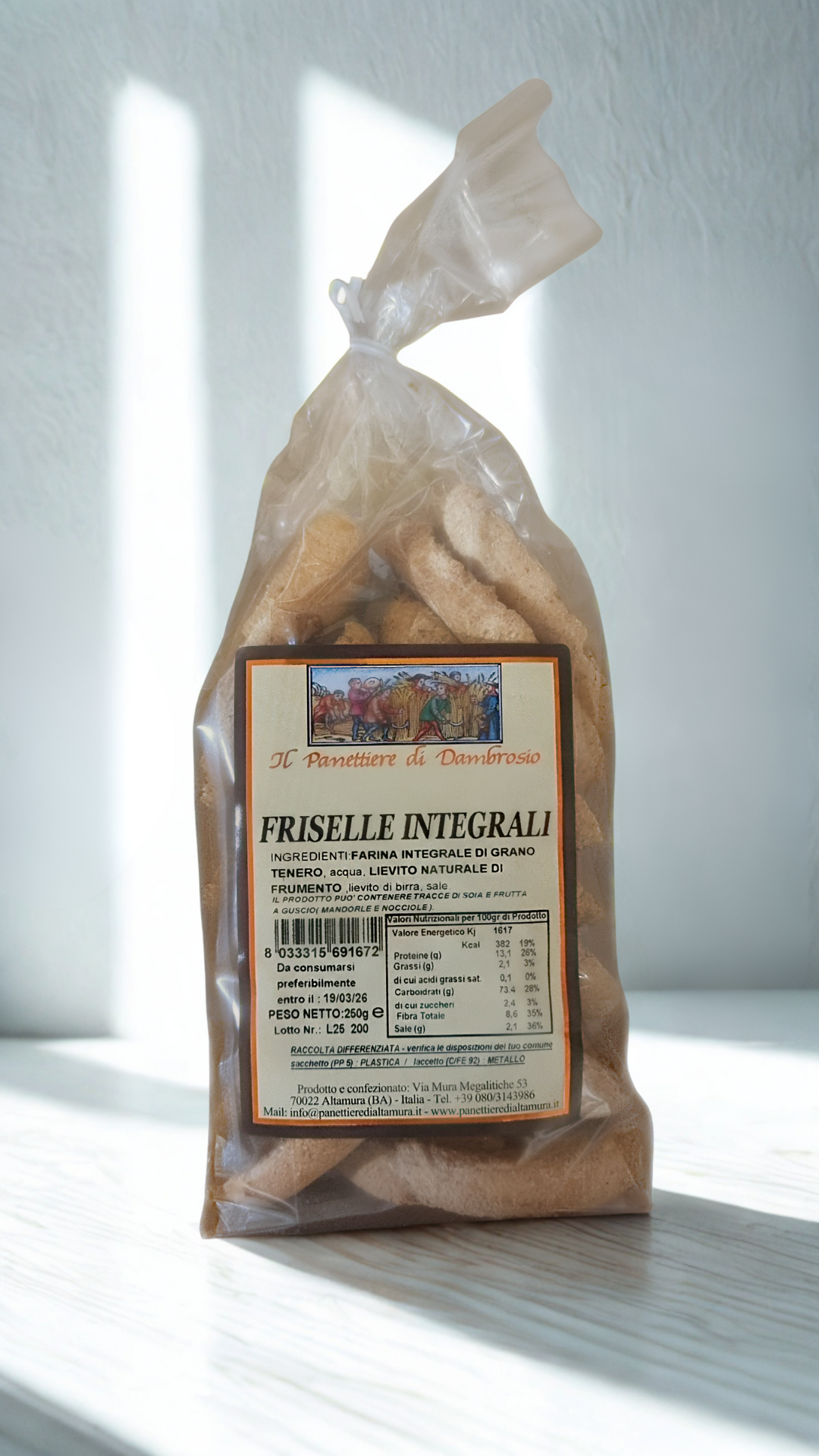 Confezione Cesto Raspada prodotti caserecci di Puglia