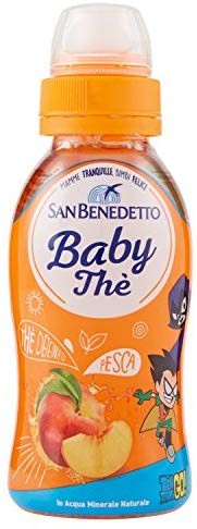 San Benedetto - Bevanda Analcolica di The' Deteinato alla Pesca - 24 pezzi da 250 ml [6 l]