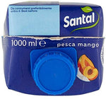 Santal - Plus, Bevanda Analcolica, Pesca e Mango - 12 pezzi da 1 l [12 l]