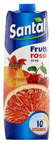 Santal - Succo Frutti Rossi Multivitamin - 12 pezzi da 1 l [12 l]