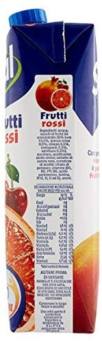 Santal - Succo Frutti Rossi Multivitamin - 12 pezzi da 1 l [12 l]