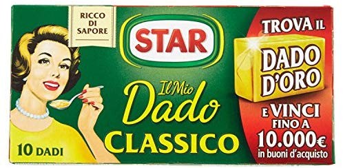Star - Dado Classico, Ricco di Sapore, Verdure e Olio Extravergine d'Oliva - 6 confezioni da 10 dadi [60 dadi]