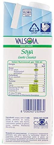 Valsoia - Soyadrink Gusto Classico, 1 Lt