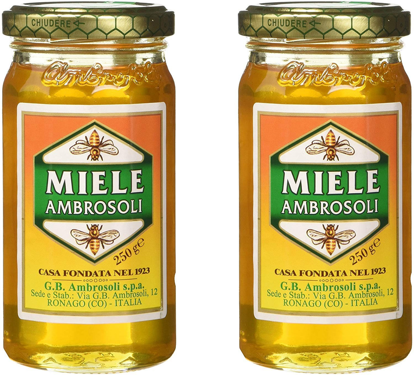 Ambrosoli - Miele Millefiori - 2 vasetti da 250 g [500 g]