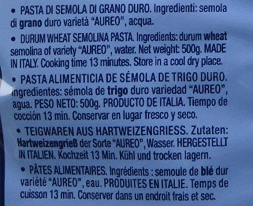 Voiello Pasta Rigatoni Romani Semola di Grano Aureo 100% Italiano, 500 gr