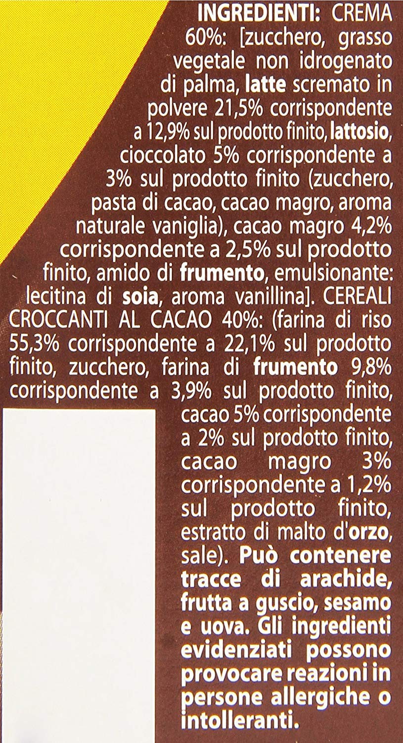 Pavesi Cerealix Snack di Cereali al Cacao, 160 gr