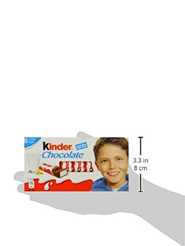 Ferrero kinder barrette di cioccolato al latte 10 confezioni 1kg da 8 barrette ciascuna 100 grammi (1000042179)