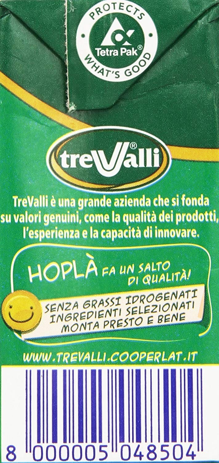Hoplã  - Preparato A Base Di Grasso Vegetale Non Idrogenato, Da Montare - 200 Ml