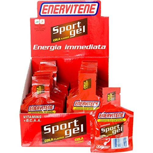 Enervit Enervitene Sport Gel Pack Carboidrati E Vitamine Gusto Cola, Astuccio da 6 pz da 25 ml