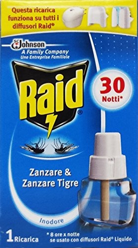 RAID Ricarica Diffusore Elettrico Insetticida Liq.30 Notti