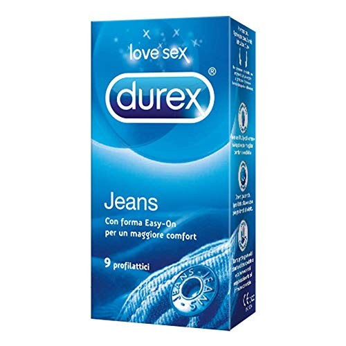 Durex Jeans Preservativi, 4 Confezioni da 9 Pezzi, 36 Pezzi