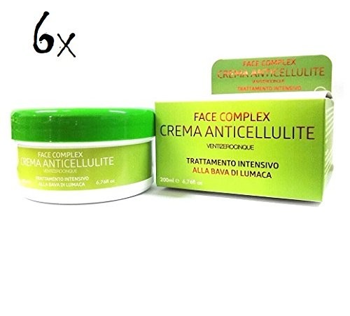 6 Face Complex Anti Cellulite Body Crema Corpo Lumaca Crema Snail Cream 200 ML