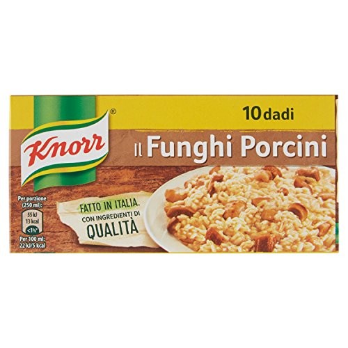 Knorr - Funghi Porcini, Senza Conservanti - 12 confezioni da 10 pezzi [120 pezzi]