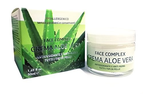 Face Complex - Crema aloe vera antiossidante e anti aging per tutti i tipi di pelle - 50ml 12m cod. L19817D