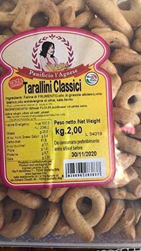 Tarallini Classici Pugliesi Contenitore 2 kg