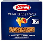 Barilla Pasta Mezze Penne Rigate, Pasta Corta di Semola di Grano Duro, I Classici - 1 kg