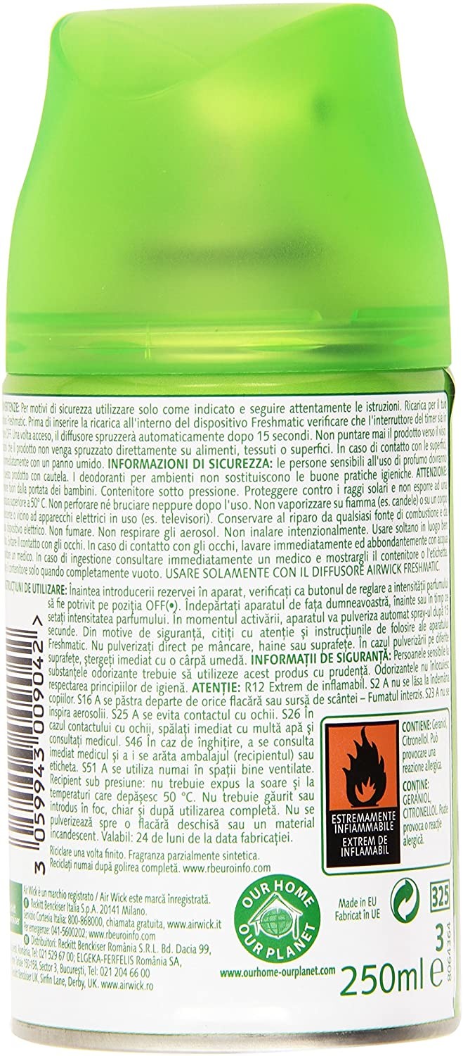 Air Wick Fresh Matic Ricarica Spray Automatico, Agrumi