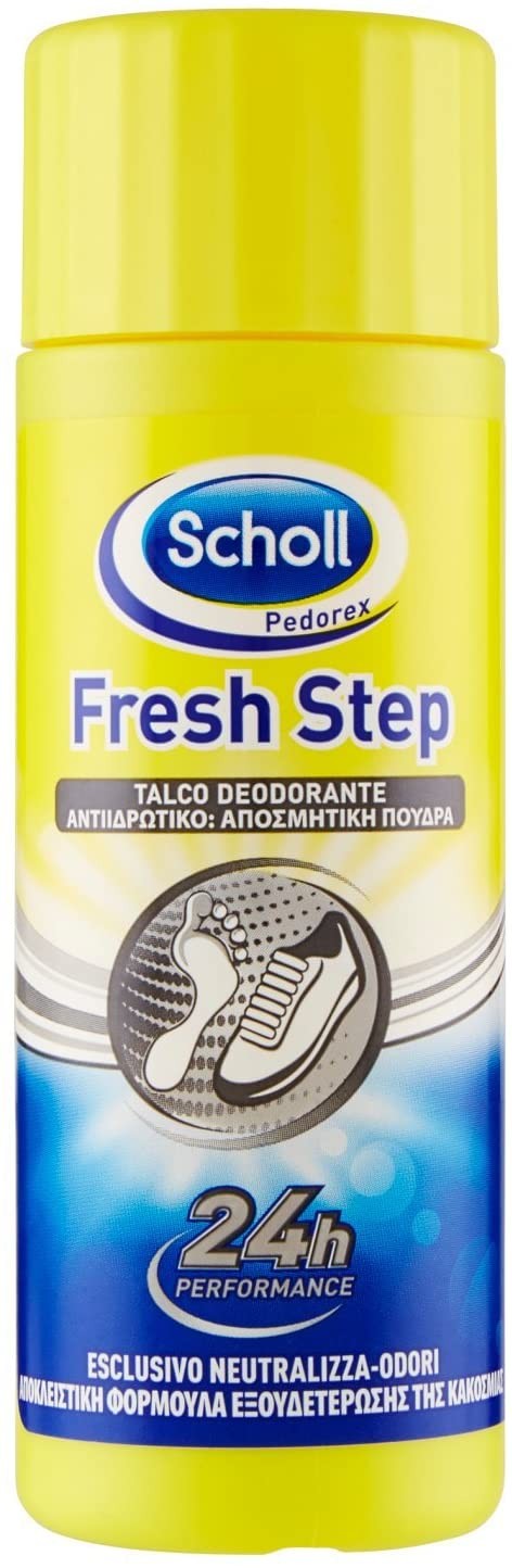 Scholl Pedorex Talco Deodorante 75 g, Pacco da 6
