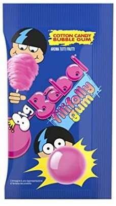 Big Babol Filifolly Cotton Candy, Gomma da Masticare Morbida, Aroma Tutti Frutti, Confezione da 24 Buste Monopezzo