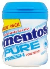 6 Pacchi Gomme Da Masticare 56g Cadauno Mentos Pure Fresh Breath Senza Zucchero