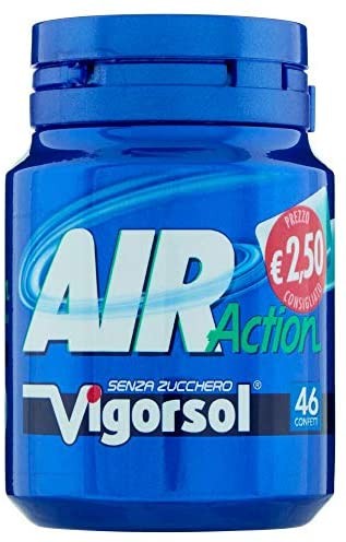 Vigorsol Gomme da Masticare senza Zucchero, Confezione da 6 Mini Barattoli