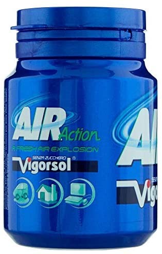 Vigorsol Gomme da Masticare senza Zucchero, Confezione da 6 Mini Barattoli