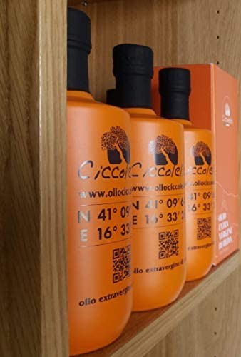 Ciccolella - ORANGE CRU - Olio Extravergine di Oliva di alta qualità- blend di CORATINA e OGLIAROLA BARESE - 100% Prodotto Itali