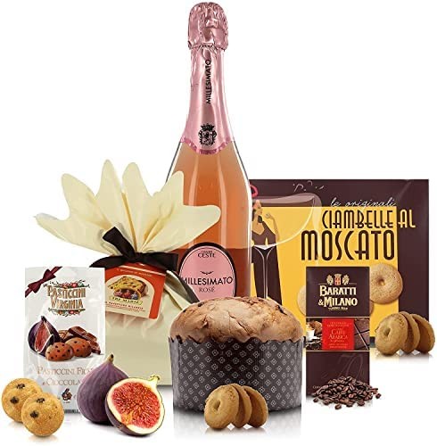 Cesto Regalo "SPUMANTIERA FANNY" con Specialità Gastronomiche Selezionate - 6 pezzi