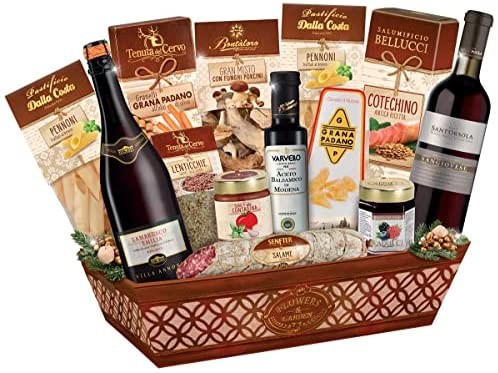 Cesto Regalo Prodotti Del Buongustaio - Cesti Natalizi Enogastronomici 2021 – Cod.106