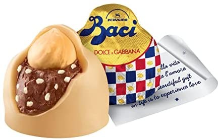 BACI PERUGINA LIMITED EDITION DOLCE VITA Cioccolatini Ripieni con Granella al Gusto Limone e Nocciola Intera Scatola 150g