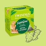 Super Good tè verde menta e zenzero Twinings 20 filtri x1,6 gr tot 32 gr