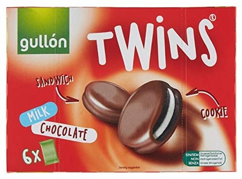 Gullon twins sandwich cookie (6 x 42g ) 5 confezioni!