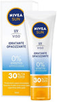 NIVEA SUN Crema viso UV Anti-Età FP50 in Tubetto da 50 ml, Crema Antirughe con Coenzima Q10, Crema Solare per il Viso Protegge l