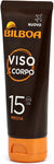 Bilboa Viso&Corpo Crema Viso e Corpo con Protezione SPF 30, Travel Size per Abbronzatura Duratura e Intensa, Contrasta i Segni d