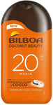 Bilboa Latte Solare Pelle Subito Luminosa e Uniforme con Protezione SPF 15, Latte Solare con Microperle di Jojoba e Cocco, Abbro