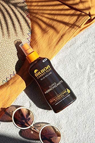 Bilboa Carrot Plus, Olio Solare Spray Super Abbronzante con Betacarotene e Olio di Avocado per una Abbronzatura Intensa e Duratu