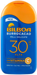 Bilboa Burrocacao Latte SPF 30, Protezione Solare Alta per Pelli Sensibili, Formula con Vitamina C, Idrata, Nutre e Protegge, Se