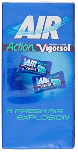 Vigorsol Air Action Gomme da Masticare Senza Zucchero, Chewing Gum Gusto Menta, Confezione da 250 Pezzi da 2 Gomme Ognuno