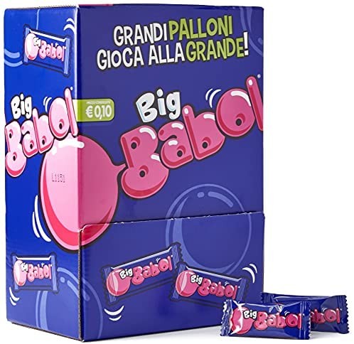 Big Babol Tutti Frutti Chewing Gum Morbido con Succo di Fragola, Senza Glutine, Gusto Tutti Frutti, Confezione da 200 Gomme da M