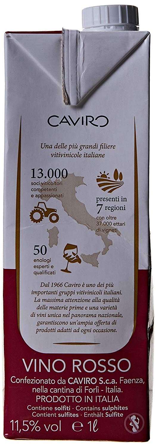 Tavernello - Vino Rosso d'Italia - 15 X 1000 ml