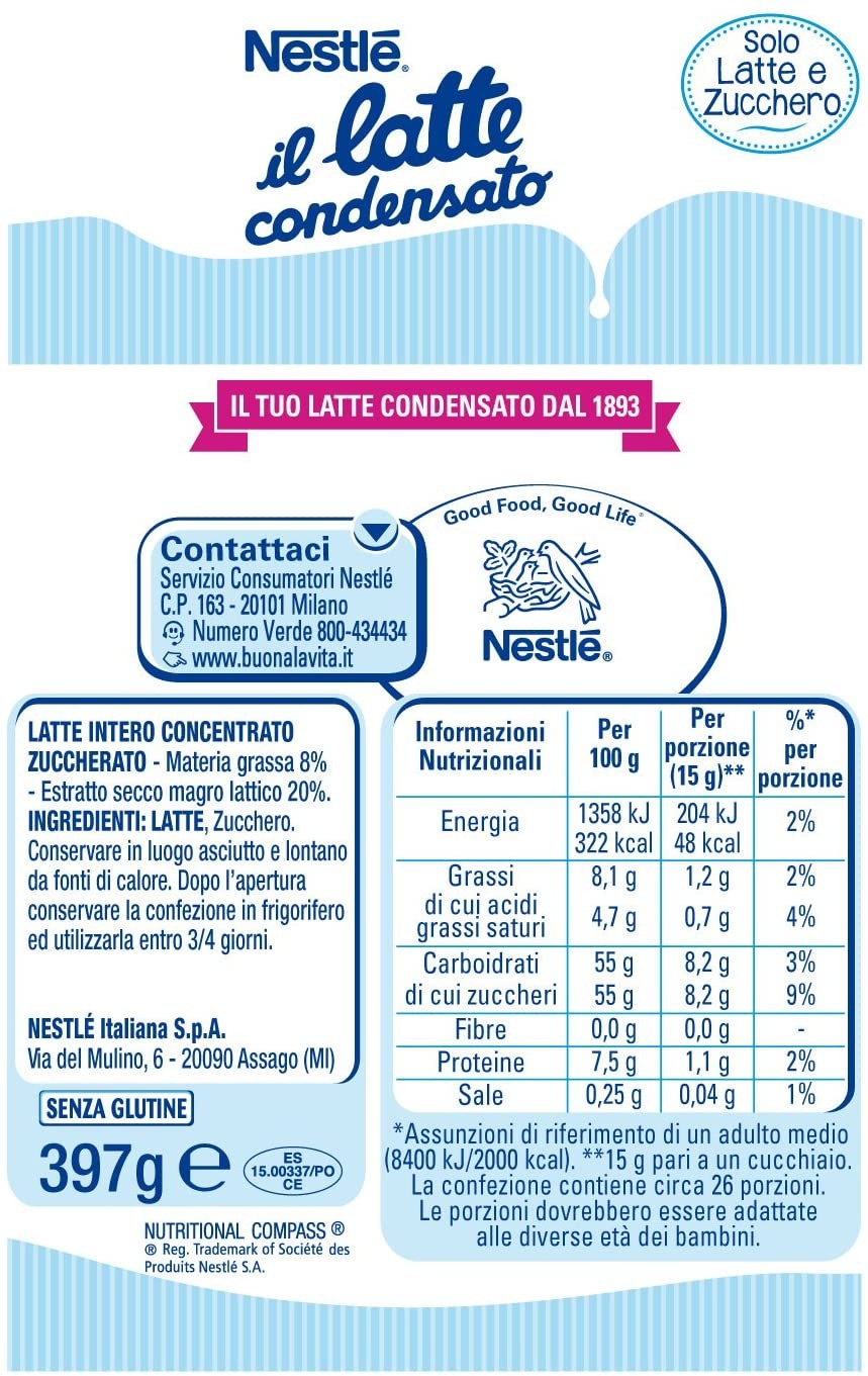 Nestlé Il Latte Condensato, 397g