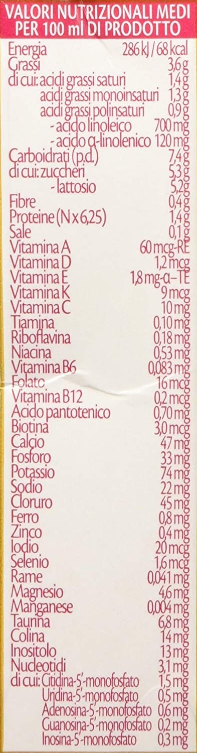 Plasmon Nutri-Uno Latte Liquido Stage 1, 12 Confezioni x 500 ml –