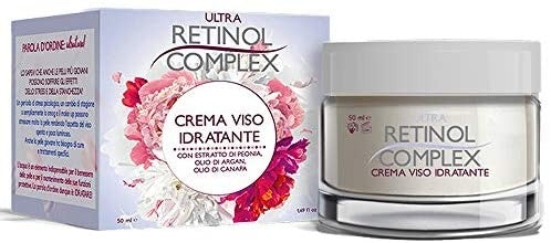 CREMA VISO IDRATANTE CON ESTRATTO DI PEONIA,ARGAN E CANAPA 50ML RETINOL COMPLEX